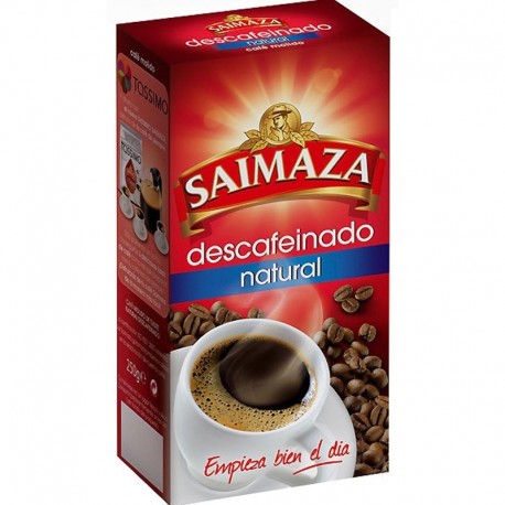 CAFE SAIMAZA DESCAFEINADO NATURAL MOLIDO 250 GR